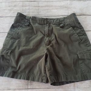 green cargo shorts womens